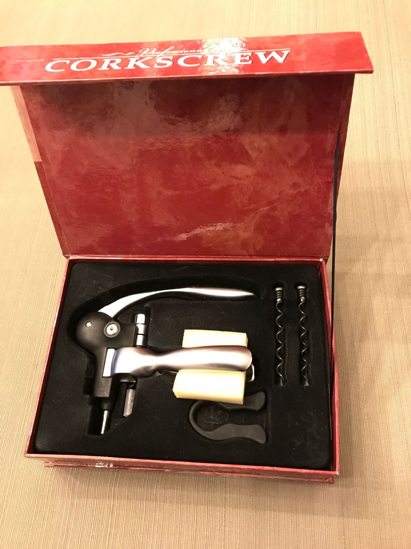 PROFESSIONAL CORKSCREW WINE BOTTLE OPENER KIT