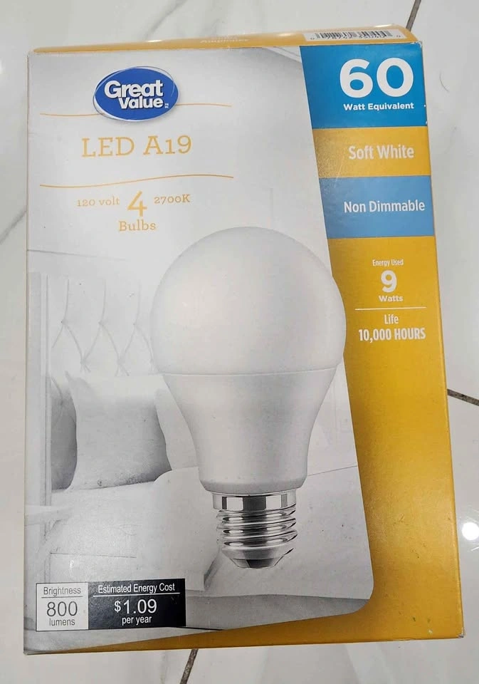 Great Value LED Bulbs – 3 pcs