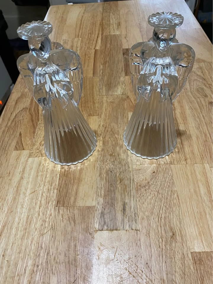Set of 2 Angel Tapered Candle Holders - photo 4