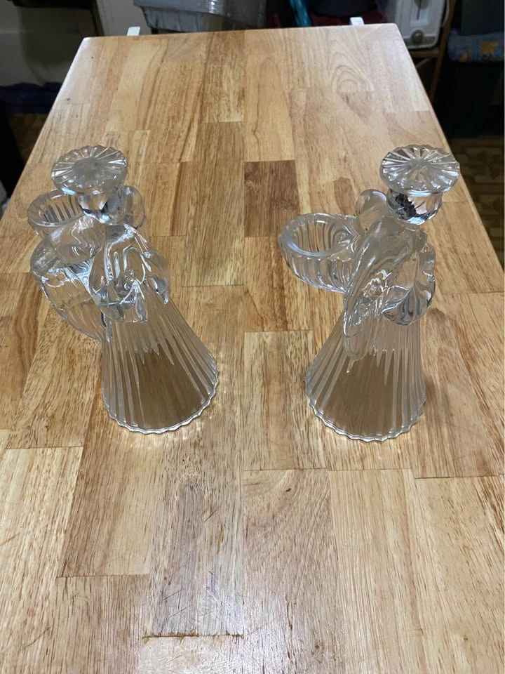 Set of 2 Angel Tapered Candle Holders - photo 5