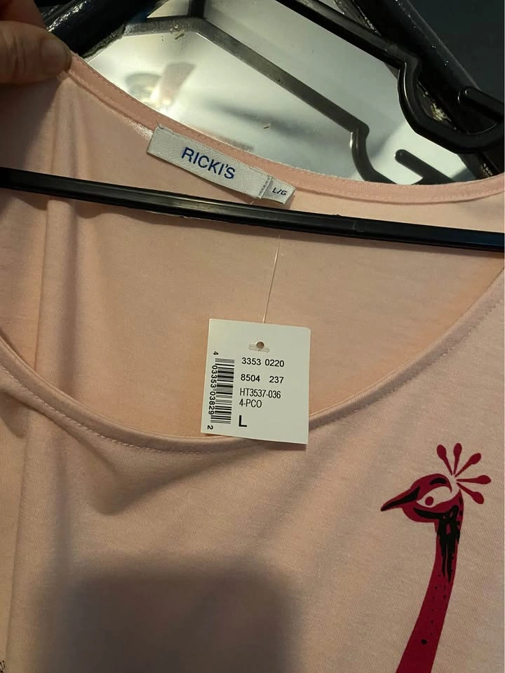 Pink peacock T-shirt - photo 3