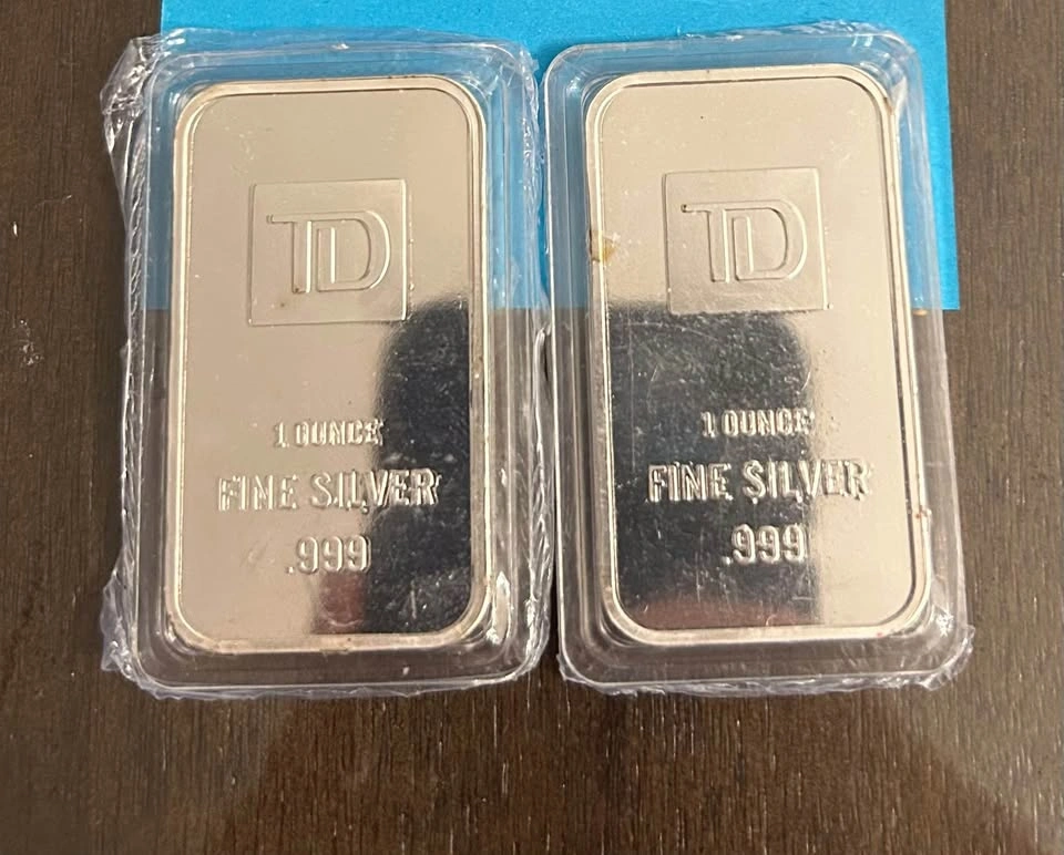Td 1 oz silver bar sealed - photo 2