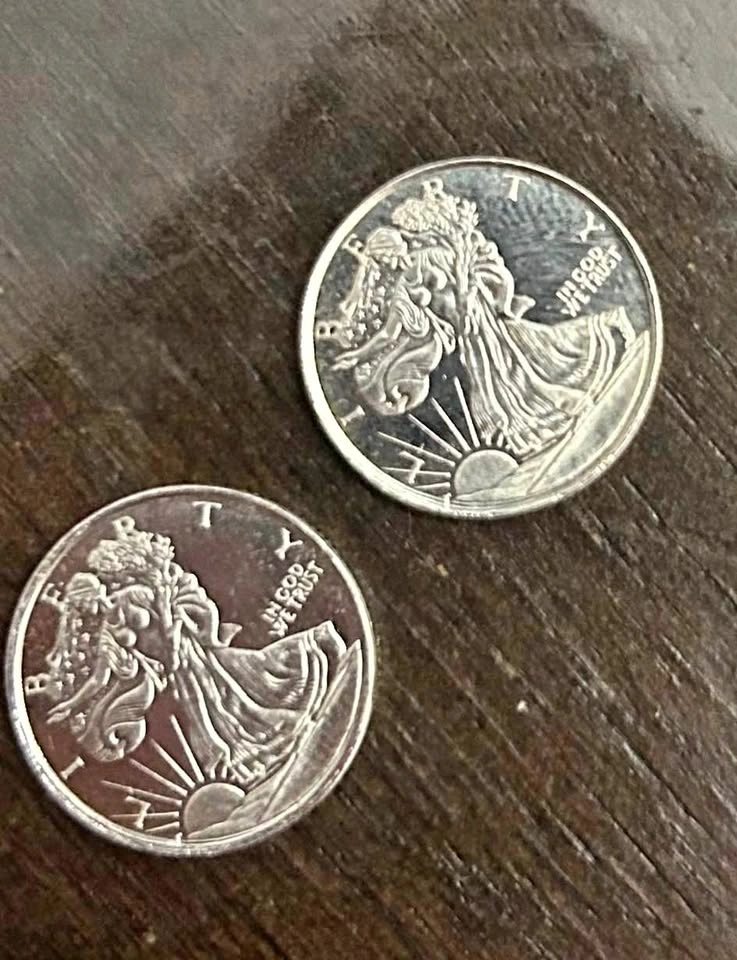 1/10 Troy Ounce Liberty Silver Coin