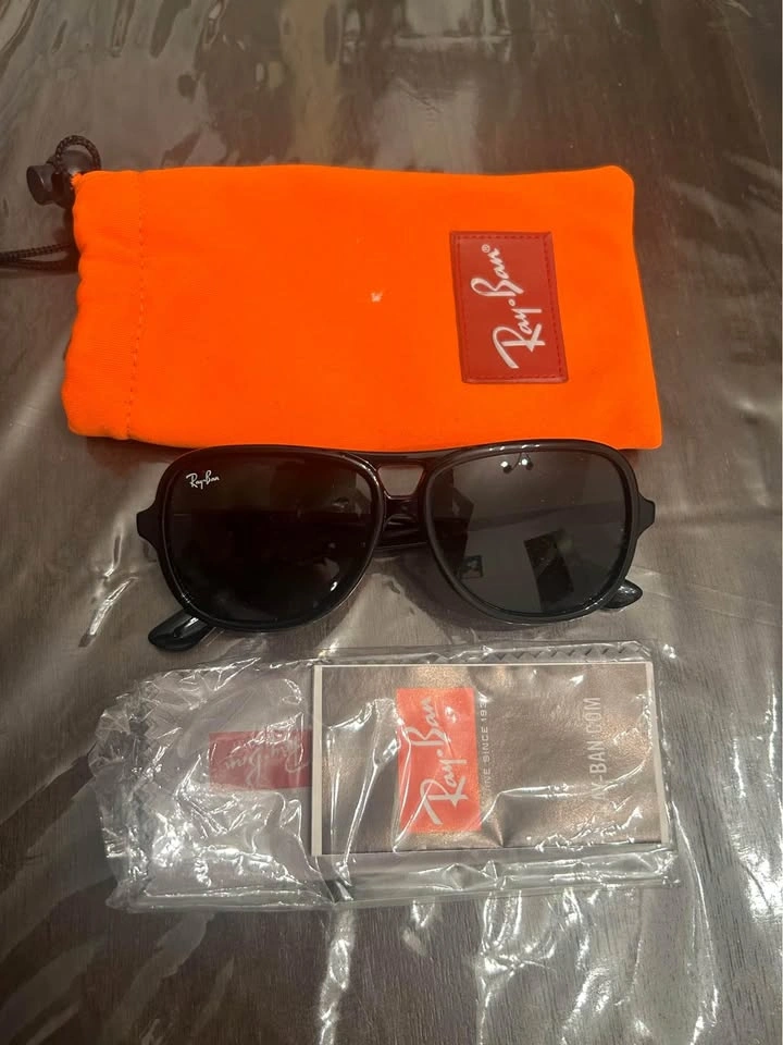 Kids unisex black RayBan sunglasses