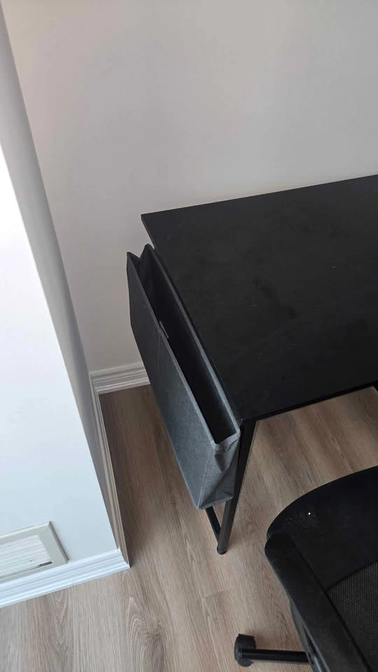 Black Desk and Mesh Office Chair Set - photo 4