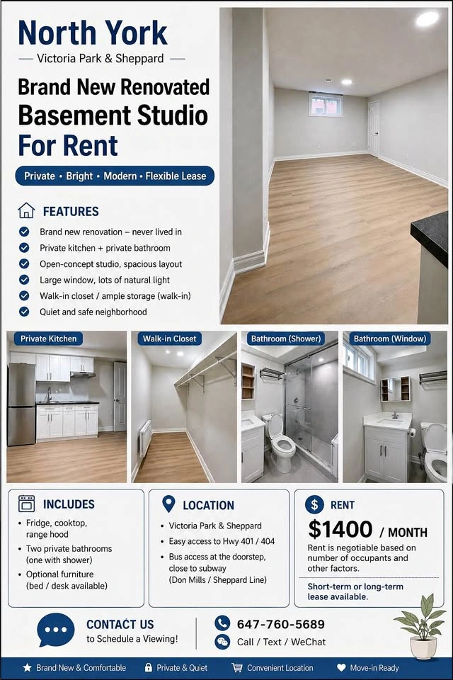 1 Bed 1 Bath - Apartment