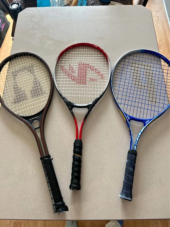 Set of 3 Tennis Rackets - Prince and Advance