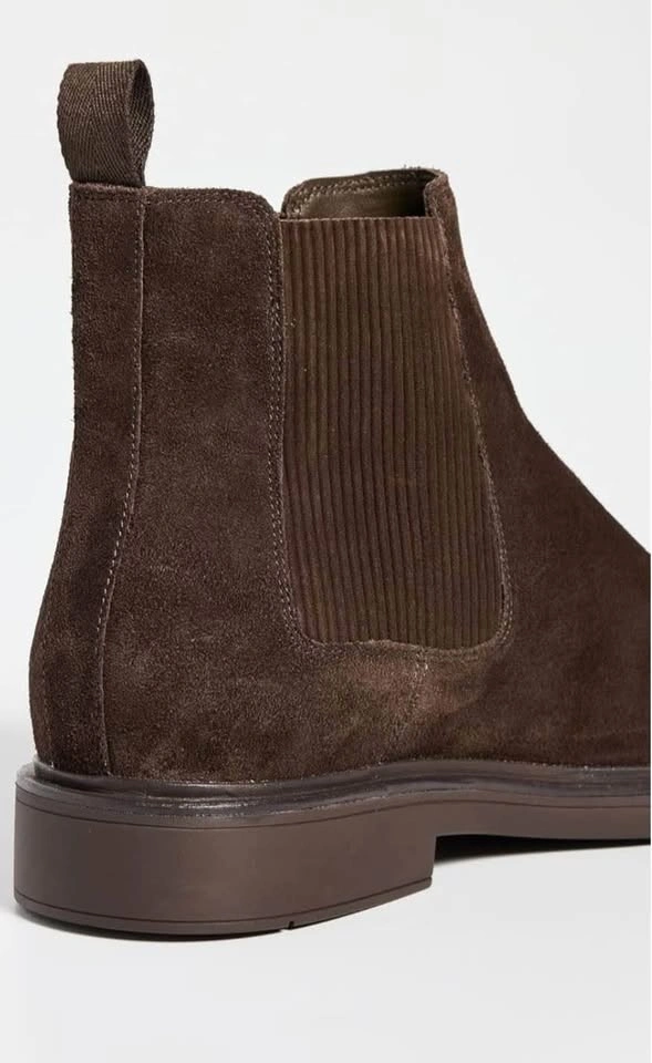 New SIZE 10 Vince Erik Chelsea Boot Suede + Dr. Scholls Insoles - photo 3