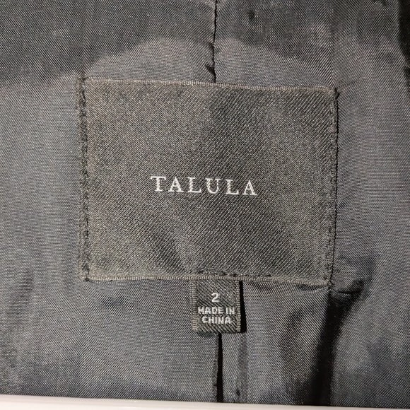 Talula Dark Gray Women's Blazer with Gold Buttons - Size 2 - photo 2