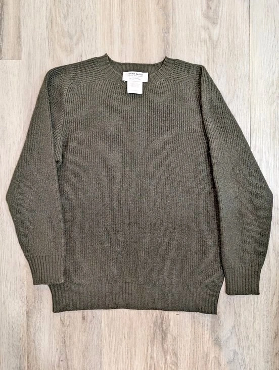 Gran Sasso 100% Virgin Wool Sweater - Olive Green - L