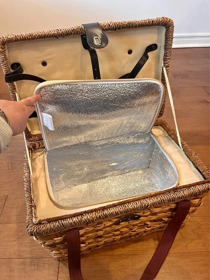 Picnic cooler basket