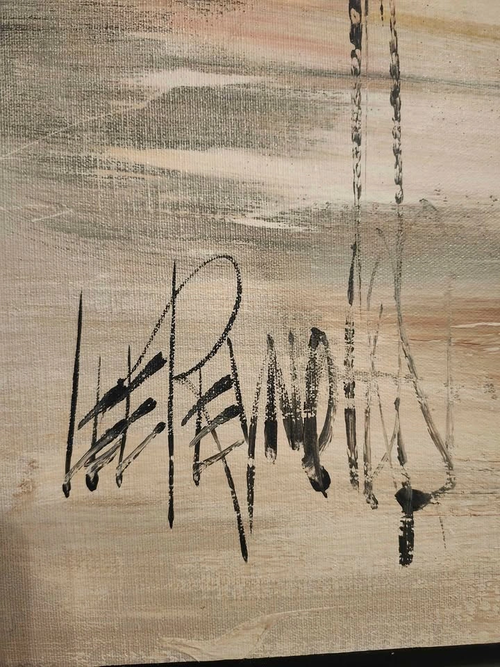 Huge Mid-Century Modern Lee Reynolds Abstract Oil Painting (60Wx - photo 2
