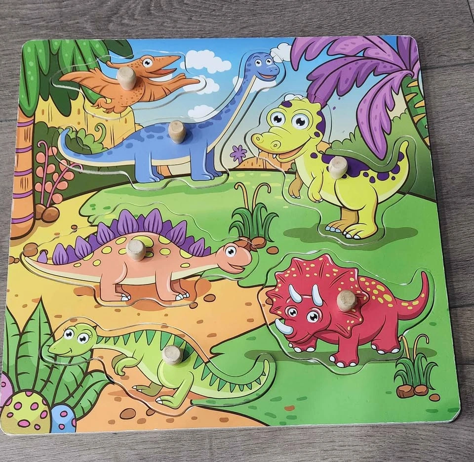 Dinosaur Learning Toy Bundle – Magnet Box + Puzzle Set - photo 4