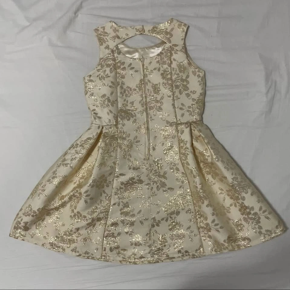 Children’s Place Gold Floral Dress - photo 2