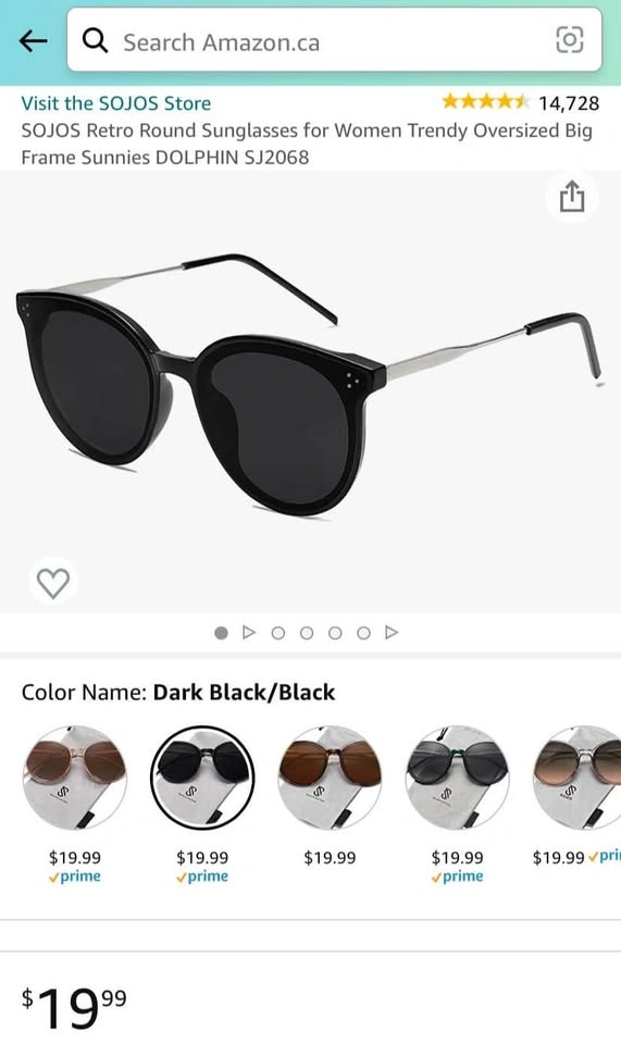Retro Round Sunglasses for Women - photo 3