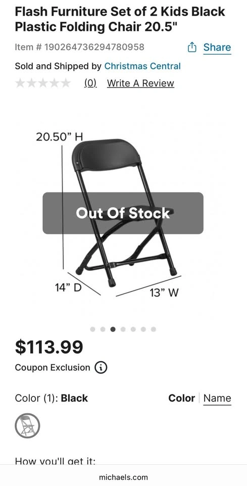 Kids Plastic Folding Chairs (Set of 2) - photo 2
