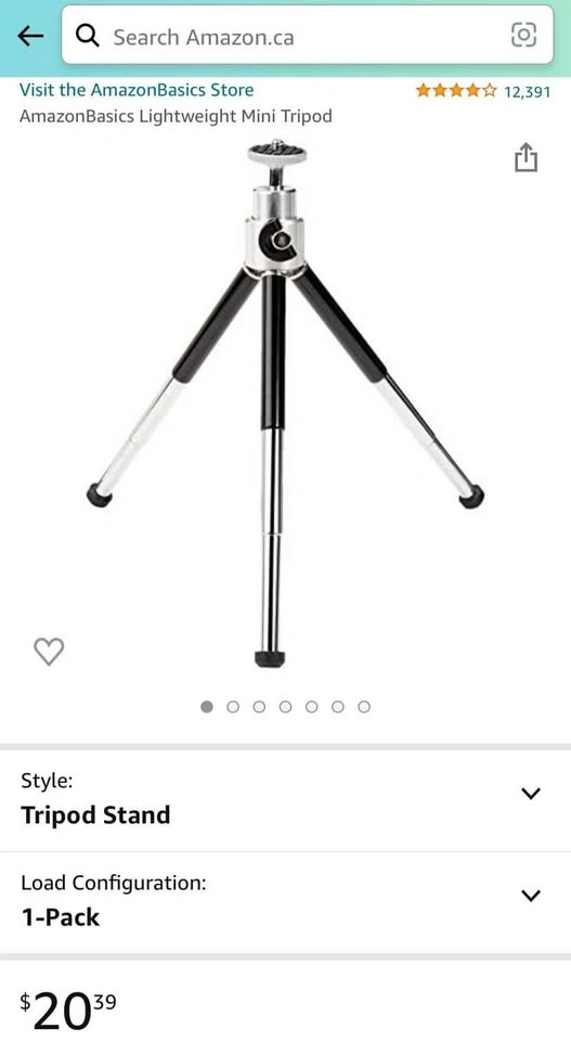AmazonBasics Lightweight Mini Tripod - photo 2