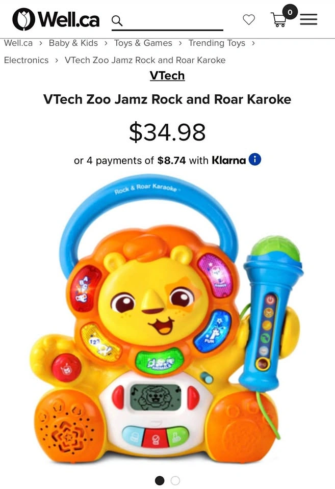 VTech Zoo Jamz Rock and Roar Karaoke Lion
