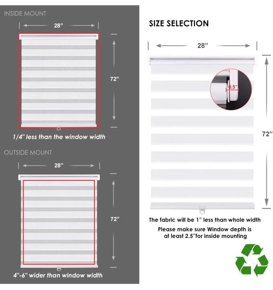 LUCKUP Cordless Zebra Blinds image indicator(2)
