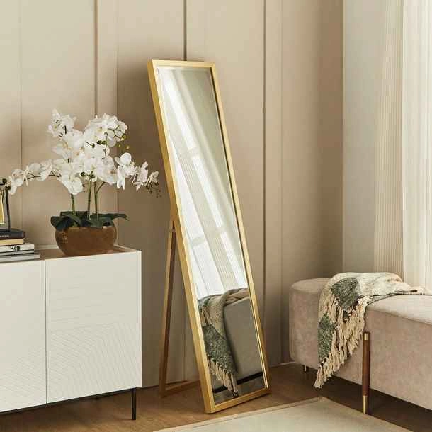 Full Length Gold Leaning Mirror - photo 2