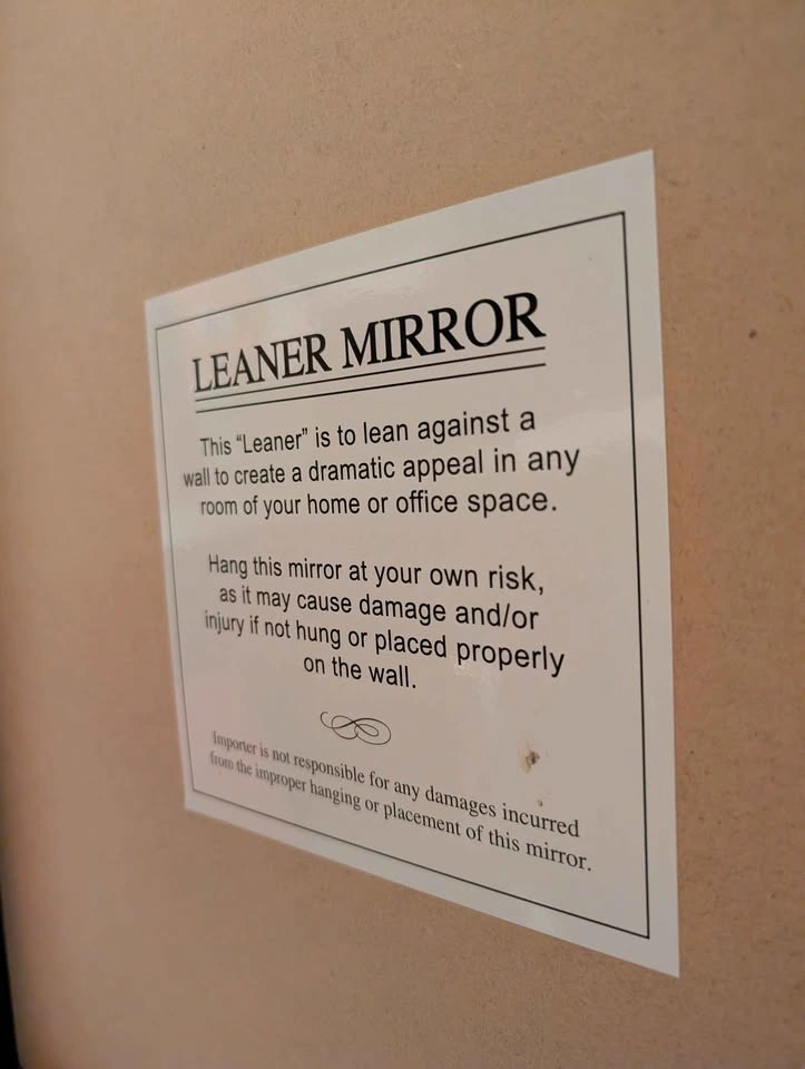 Full Length Gold Leaning Mirror - photo 4