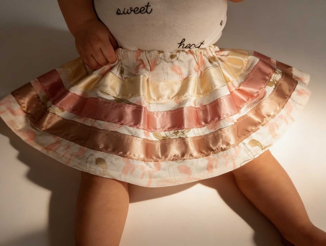 Handmade Baby Ribbon Skirt