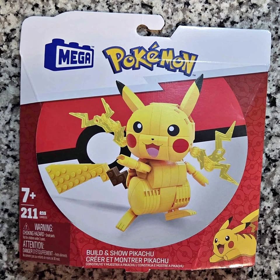 MEGA Pokémon Building Toy Kit Pikachu (211 Pieces) With 1 Action