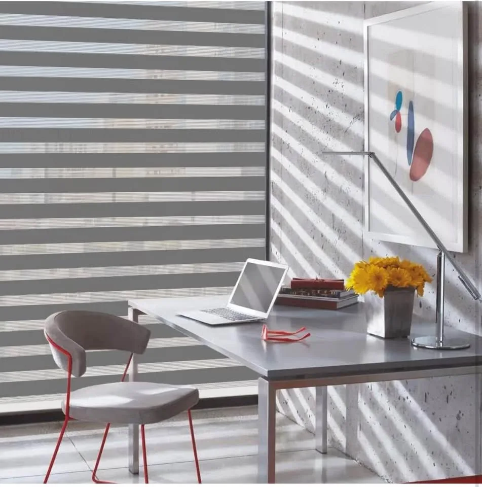 LUCKUP Cordless Zebra Blinds Roller Shades for Window image indicator(2)