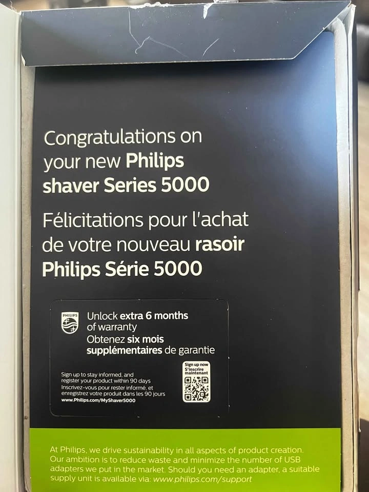 Philips Electric Shaver – NEW (Open Box) – Never Used - photo 2