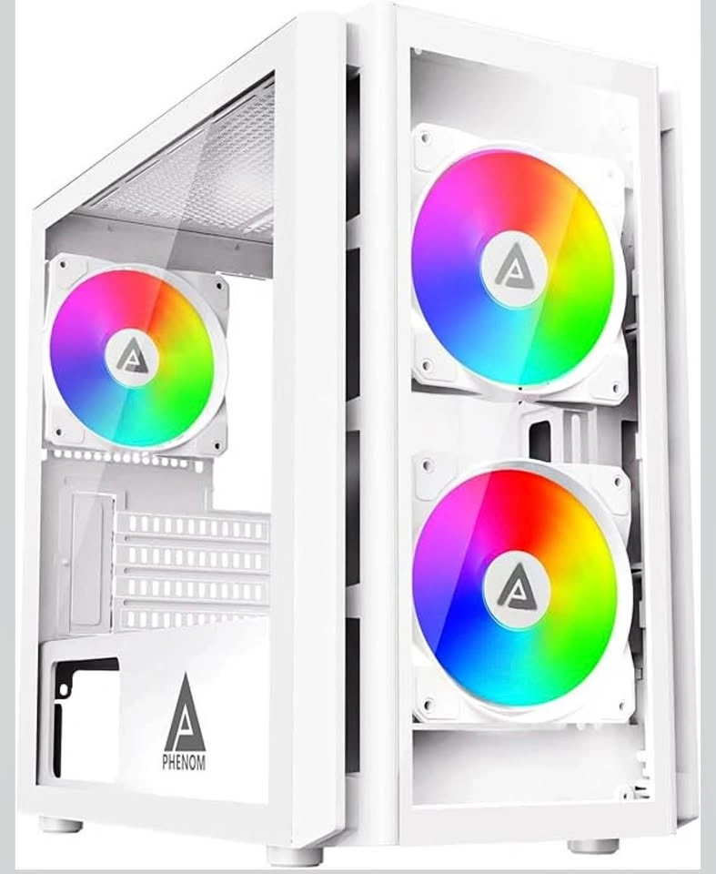 Phenom White Gaming Pc Case