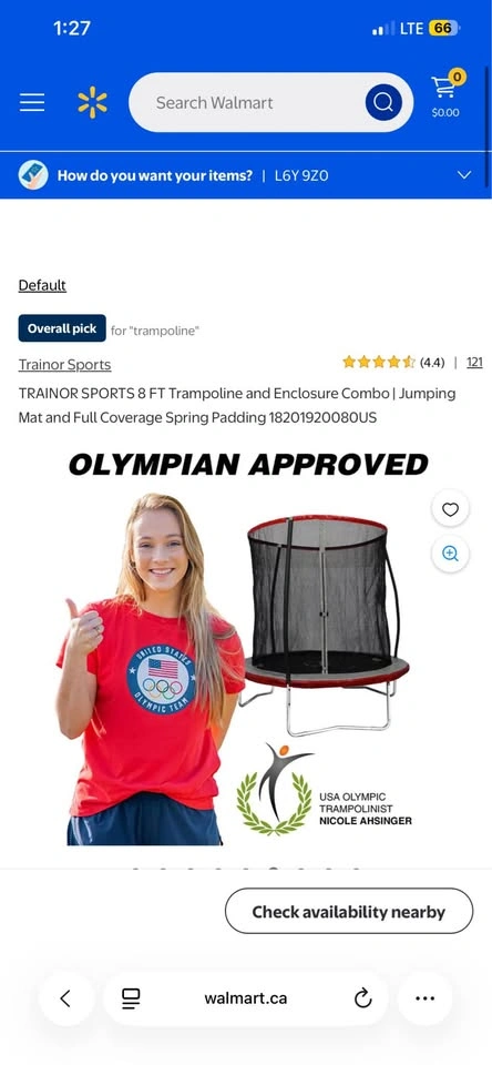 Trainor Sports 8 FT Trampoline with Enclosure Combo - photo 4
