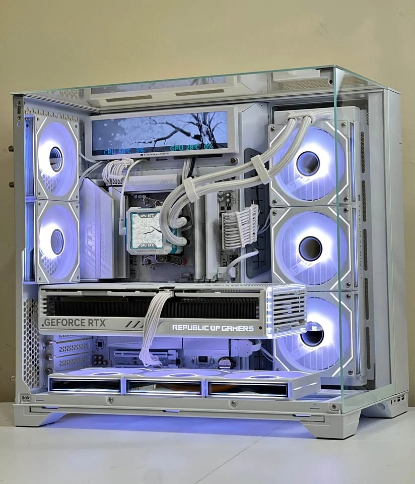 ALL WHITE RTX 4080 SUPER Gaming PC - Ryzen 7 7800X3D - 64GB DDR5