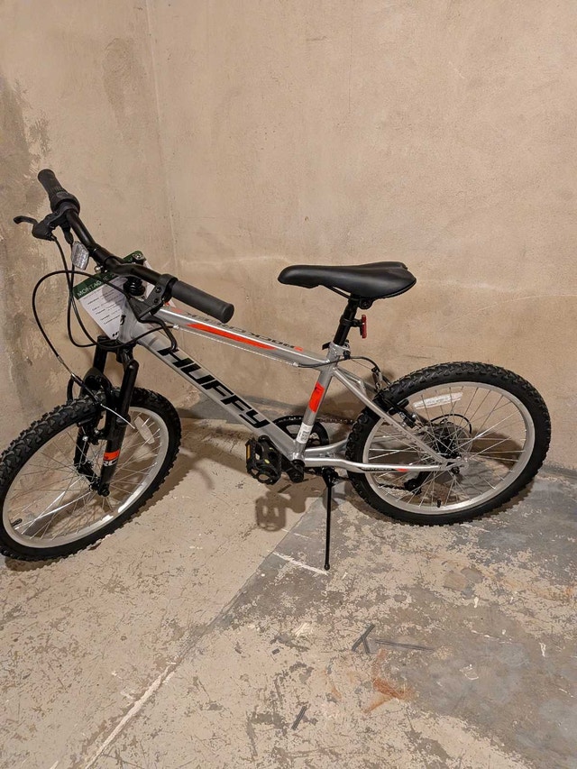 Huffy Rock Creek 20-inch Boys' 6-speed Mountain Bike, Grey