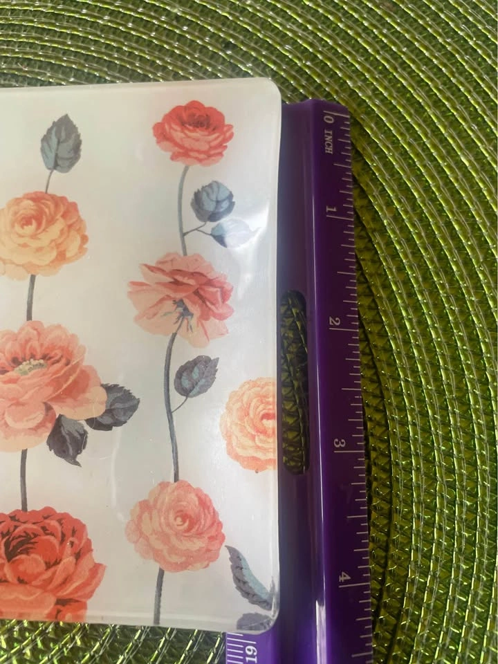LOVELY & CHARMING FRINGE STUDIO RECTANGULAR FLORAL GLASS TRAY AP - photo 4