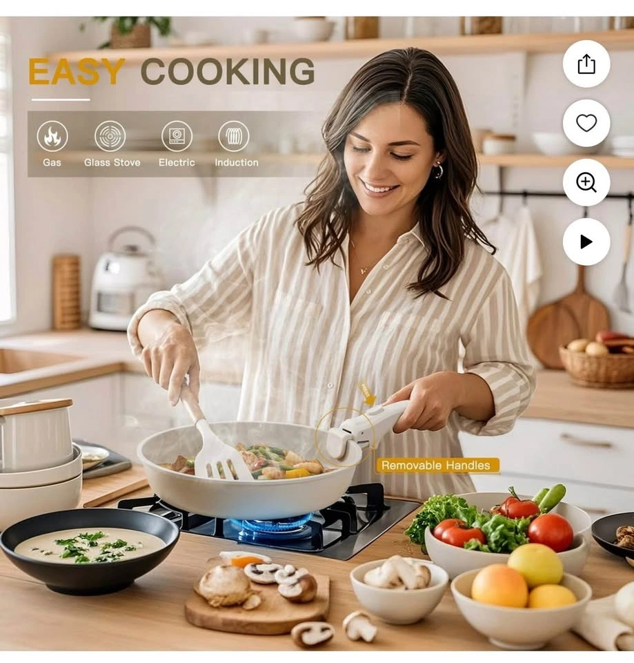 Astercook 20 Piece Pots and Pans Set Non Stick - photo 2