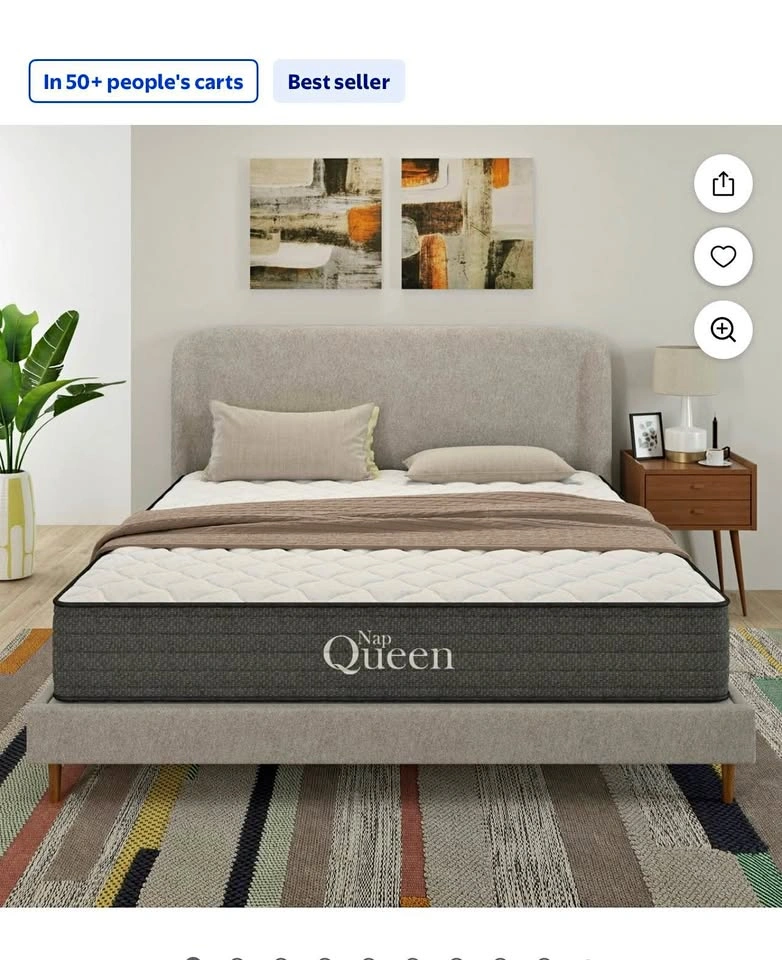 Nap Queen Victoria 10" Full Gel-Infused Hybrid Mattress