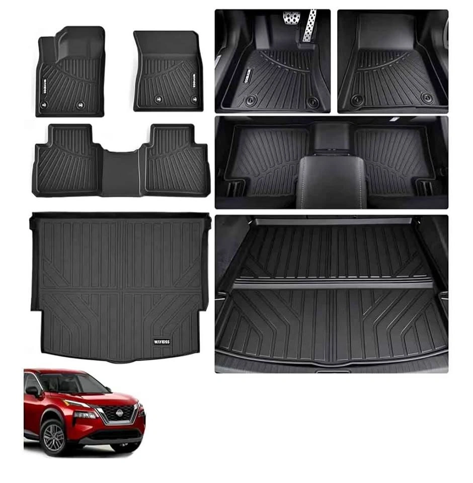New All-Weather Floor Mats & Trunk Liner for 2021-2026 Nissan Ro