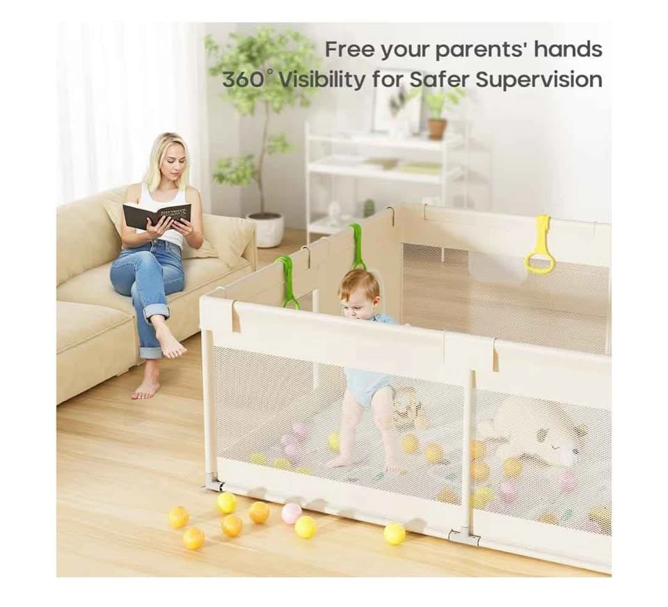 Baby Playpen with Mat - Extra Large 71x59in - photo 5