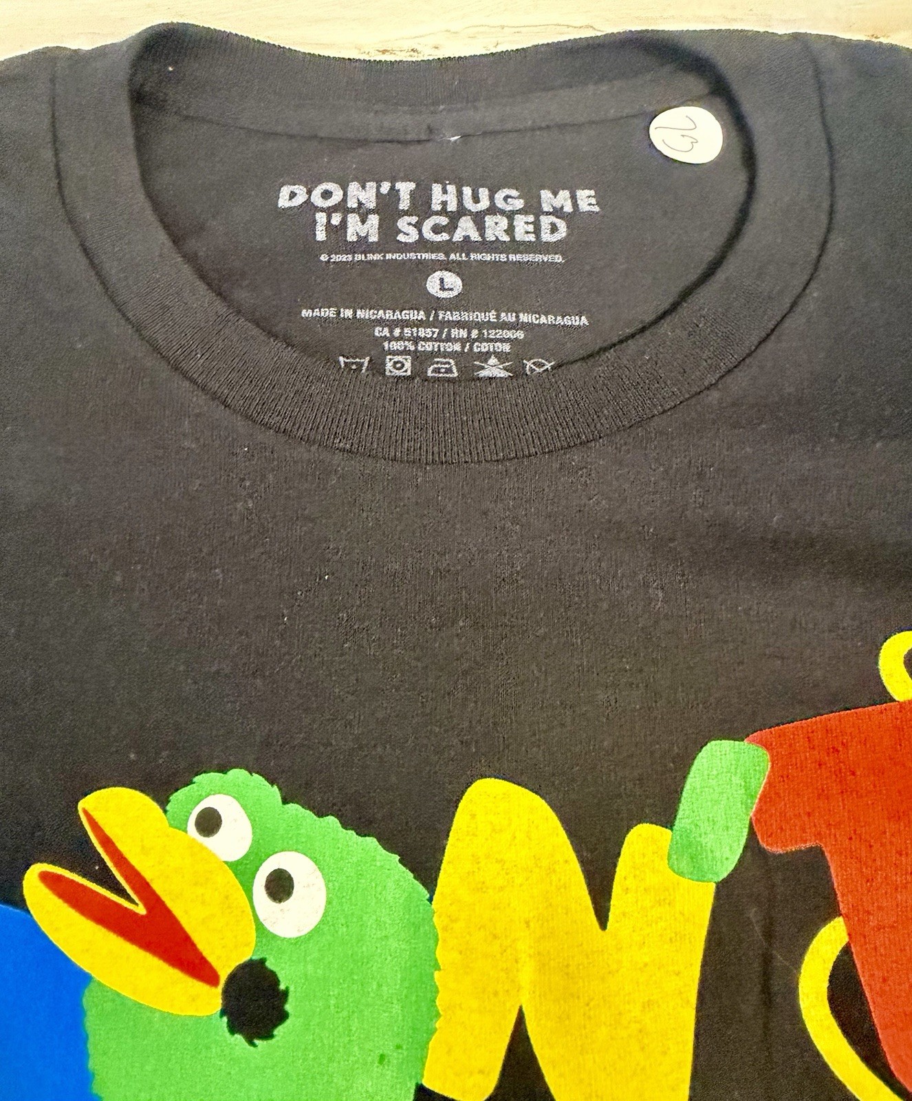 Blink Industries Don't Hug Me I'm Scared Graphic T-Shirt Men's L
