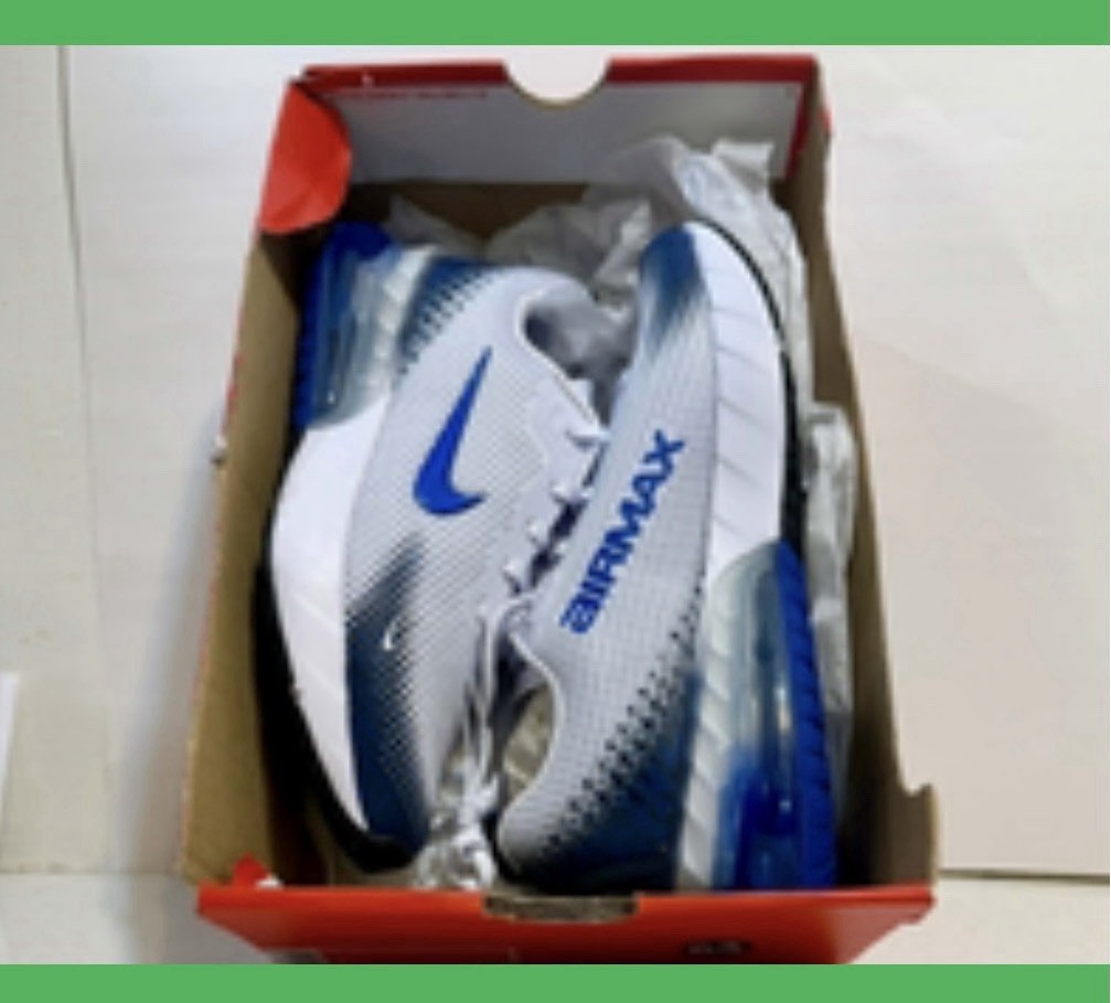 Nike Youth Men's Air Max Low Top Sneaker White/Blue