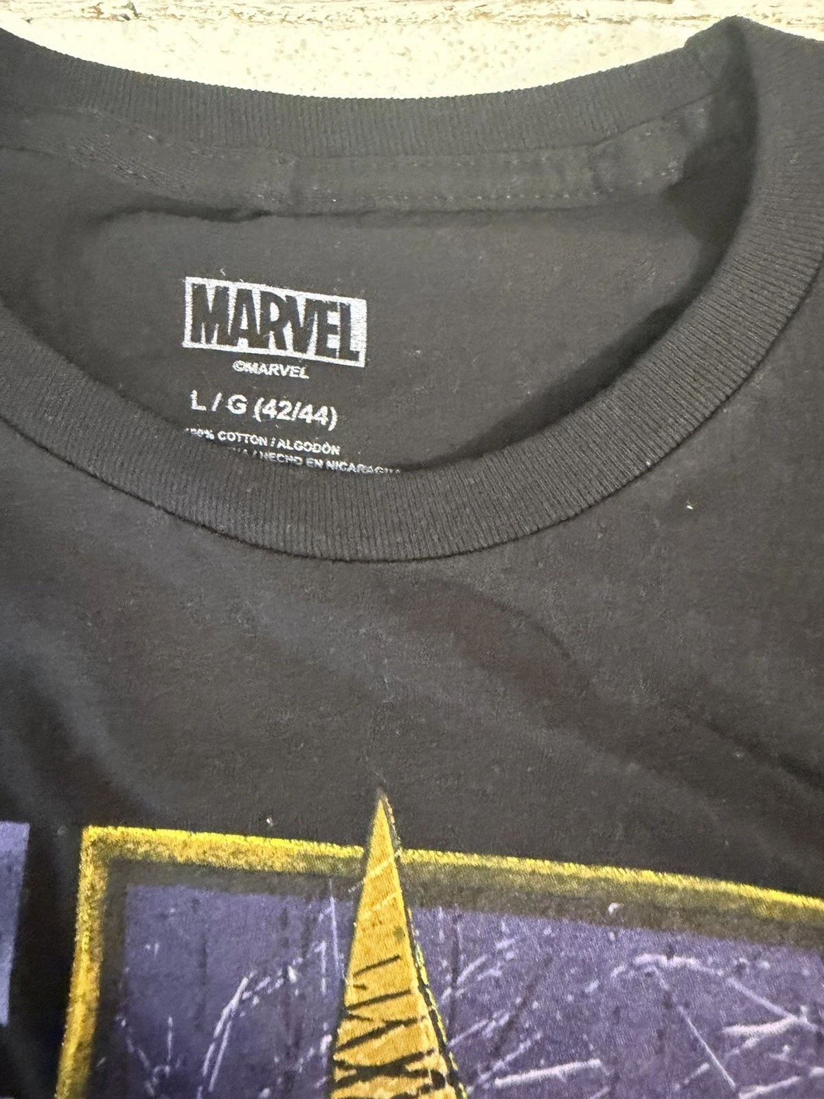 Marvel Wolverine Graphic Print Men's L Black T-Shirt