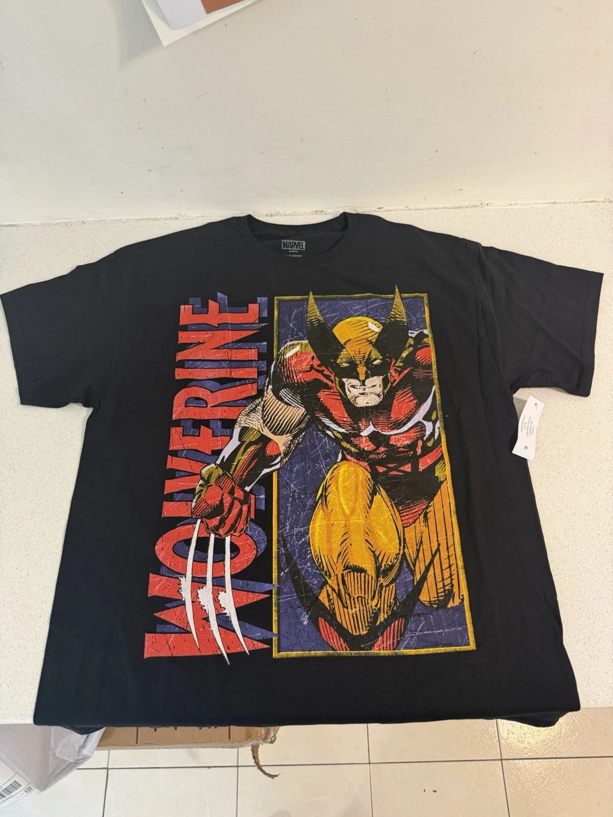 Marvel Wolverine Graphic Print Men's L Black T-Shirt - photo 2