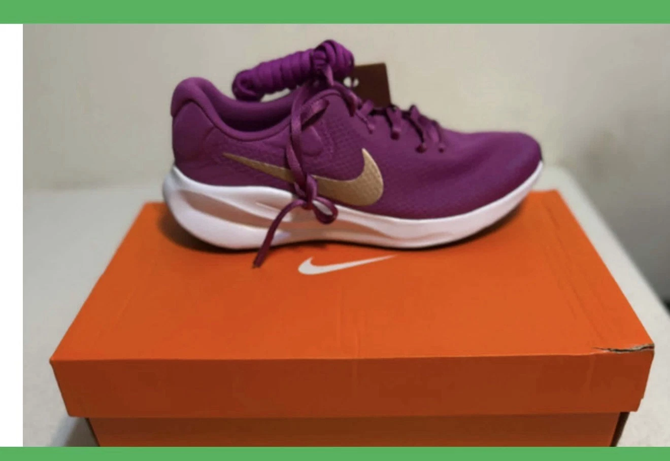 Nike Women's Purple Mesh Low Top Running Sneaker