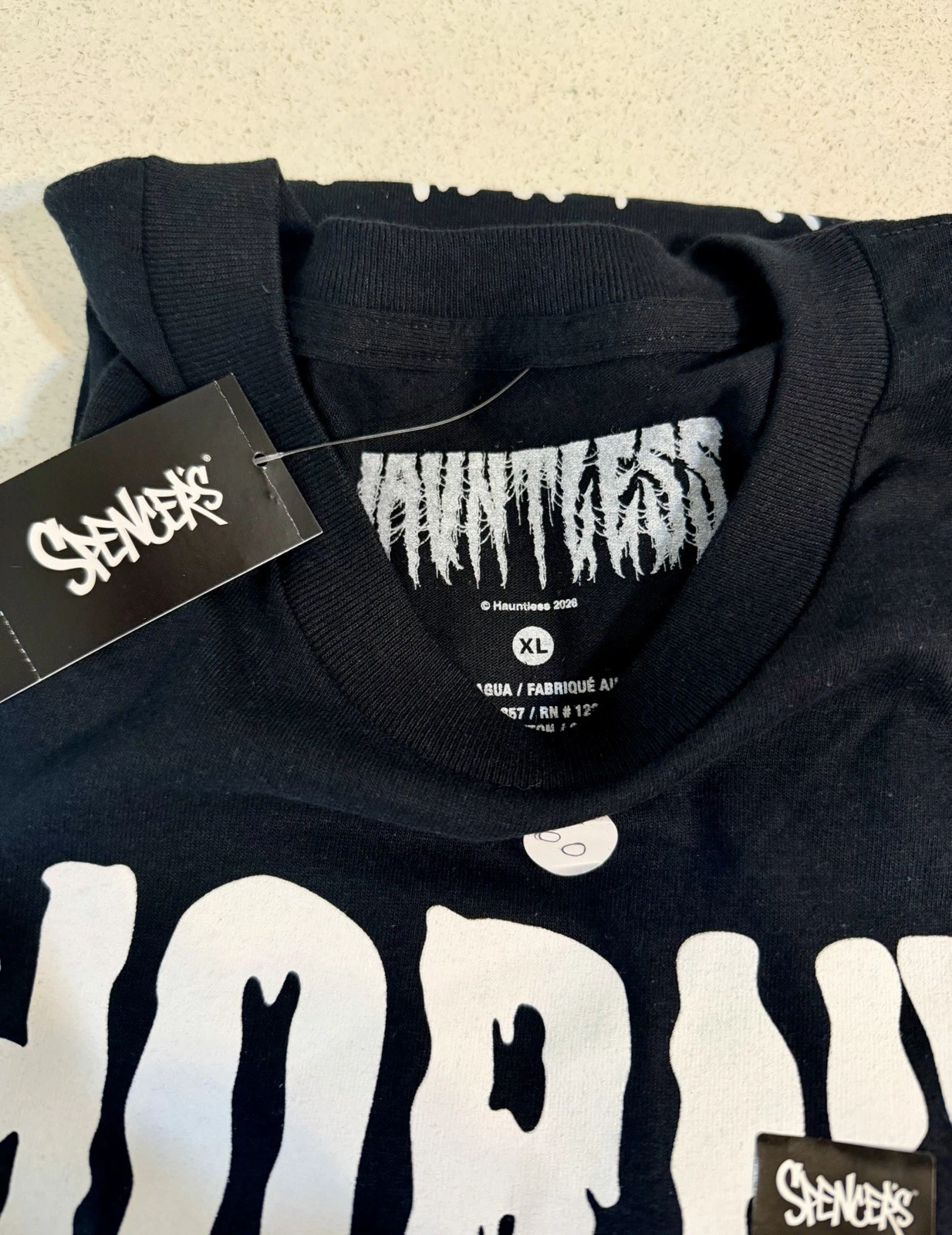 Haunttees Horror Graphic Print Men's XL Black Short Sleeve T-Shi - photo 2