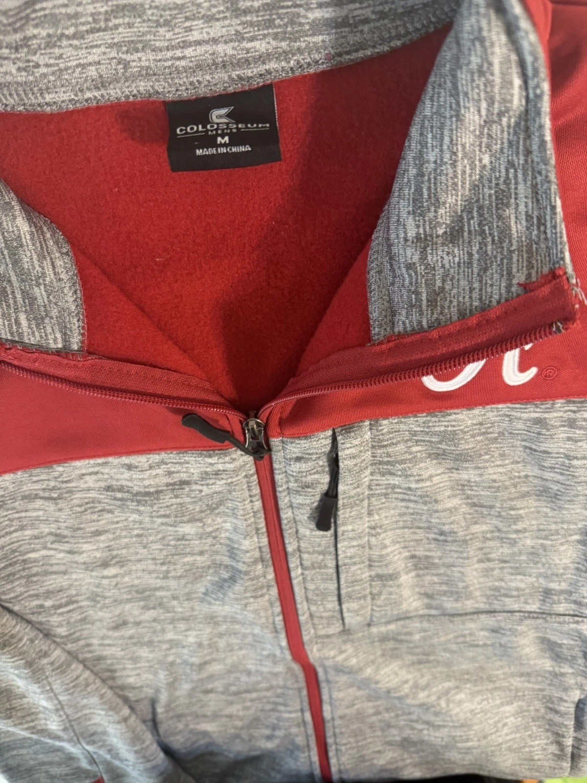 Colosseum Athletics Alabama Crimson Tide Men's Jacket Gray Red S - photo 2