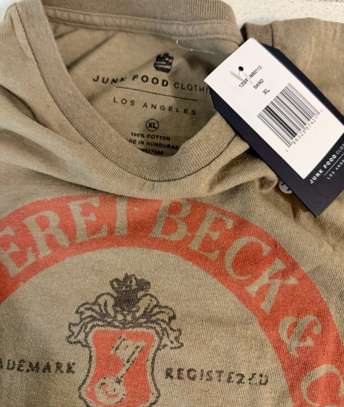 Junk Food Beck's Beer Graphic T-Shirt Men's XL - photo 2