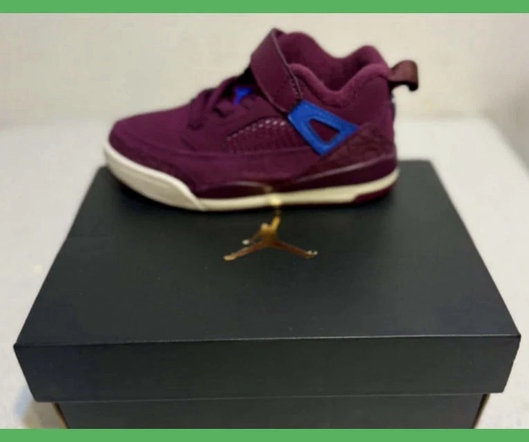 Jordan Purple Blue Hook & Loop Baby Sneaker 11c