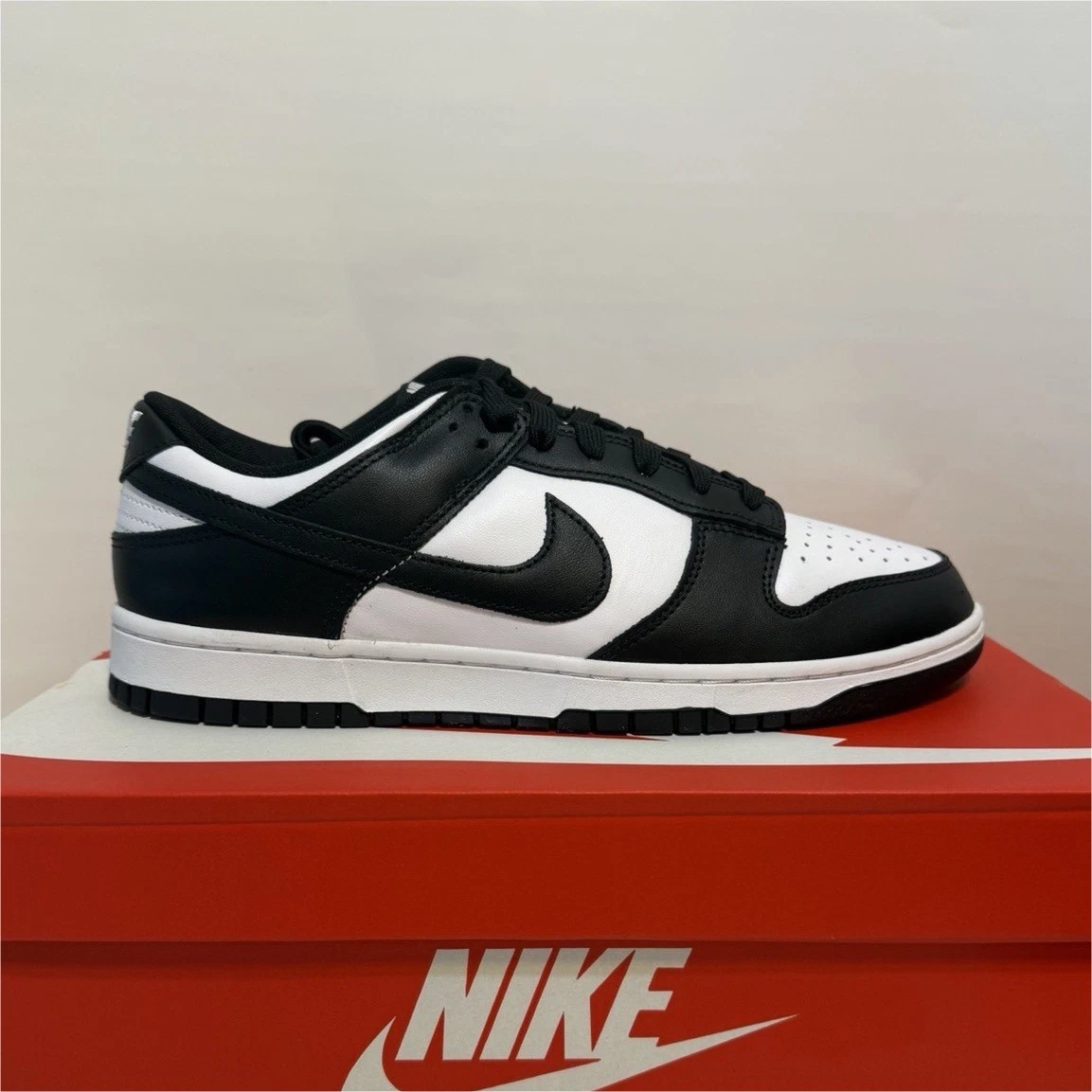 Nike Men's Dunk Low Panda Sneakers - Size 10