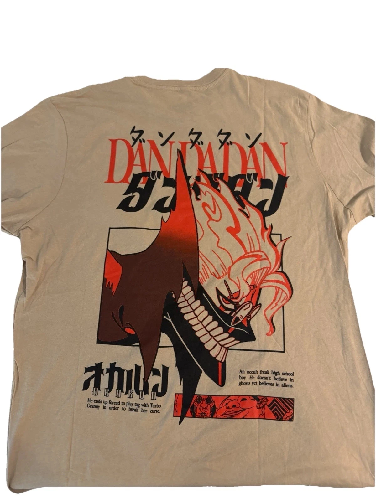 Ripple Junction Dandadan Turbo Granny T-Shirt XL Beige