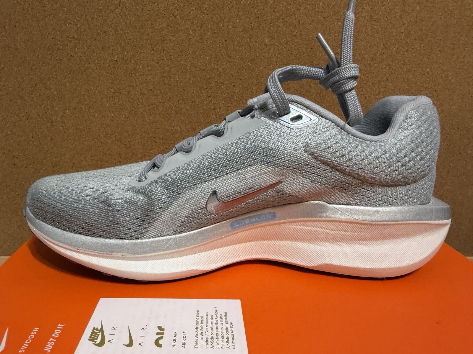 Nike Cushion DX Men's Gray Mesh Running Sneakers